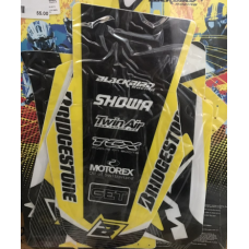 Комплект наклейок BLACKBIRD SUZUKI RM 125/250 2001-2004