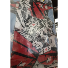Комплект наклейок з сидінням BLACKBIRD HONDA CRF 450 05-08