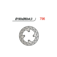 Задній гальмівний диск GROSSKOPF HONDA CR 80/85 86-07