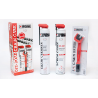 Комплект для чищення і змащування ланцюга IPONE OFF ROAD CHAIN CARE Комплект для чищення і змащування ланцюга IPONE OFF ROAD CHAIN CARE