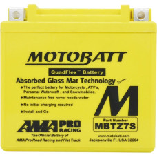 Акумулятор MOTOBATT QUADFLEX MBTZ7S (YTX20BS,YTX20LBS) 12V 21AH 175X87X155 залитий