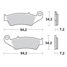 Передні гальмівні колодки MOTO-MASTER NITRO (934-21)