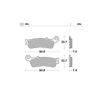 Передні гальмівні колодки MOTO MASTER NITRO SPORT YAMAHA YZ 250 22-, YZF 250/450 21-