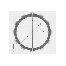 Диски зчеплення металічні PROX KTM 450/525SX-EXC 04-05, 525SMR 04-05 16.S54009