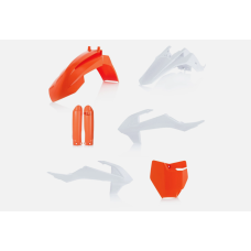 Повний комплект пластика KTM SX 65 2019-2023, GAS GAS 65 2021-2023 білий-оранжевий