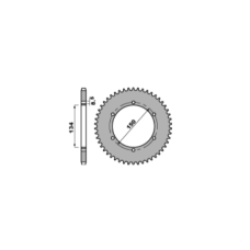 Задня зірка 463 48 JR KAWASAKI KMX 125 86-03 Задня зірка 463 48 JR KAWASAKI KMX 125 86-03