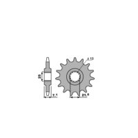 Передня зірка 585 16 PBR Передня зірка 585 16 PBR