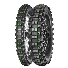 Шипована мотошина MITAS 110/100-18 350d білий пасок