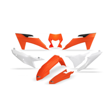 Повний комплект пластика UFO KTM EXC 2024-2025 оранжевий-білий