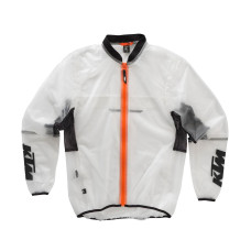 Куртка-дощовик KTM RAIN JACKET TRANSPARENT білий розмір S