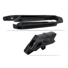 Комплект ловушка + слайдер POLISPORT KTM SX/SX-F 07-10, EXC/EXC-F 07-10 чорний