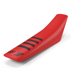 Чехол на сидіння універсальний ONE GRIPPER RIBBED червоний-чорний